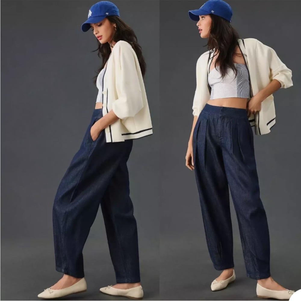 Pilcro Anthropologie Balloon Pant Jeans Pleated size 25